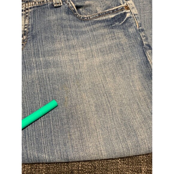 Bucke BKE Jeans Womens 30 Blue Crop Capri Stretch Casual Straight Distressed - Picture 15 of 15